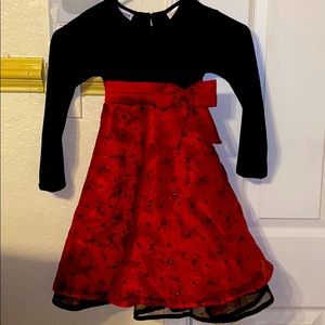 Black and red beautiful dress
